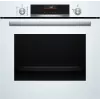 Einbau-Elektrobackofen Bosch Serie 6 HBG536EW4 — 71 L, 3400 W, weiß, EasyClean, 10 Automatikprogramme