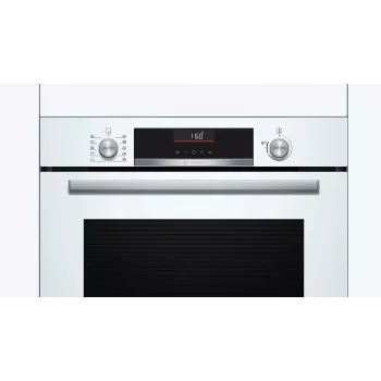 Einbau-Elektrobackofen Bosch Serie 6 HBG536EW4 — 71 L, 3400 W, weiß, EasyClean, 10 Automatikprogramme