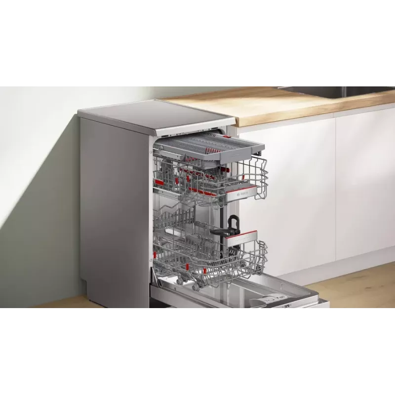 Freistehender Geschirrspüler Bosch Serie 6 SPS6EMI21E — Slimline 45 cm, 10 Maßgedecke, 8 Programme, Energieeffizienzklasse B