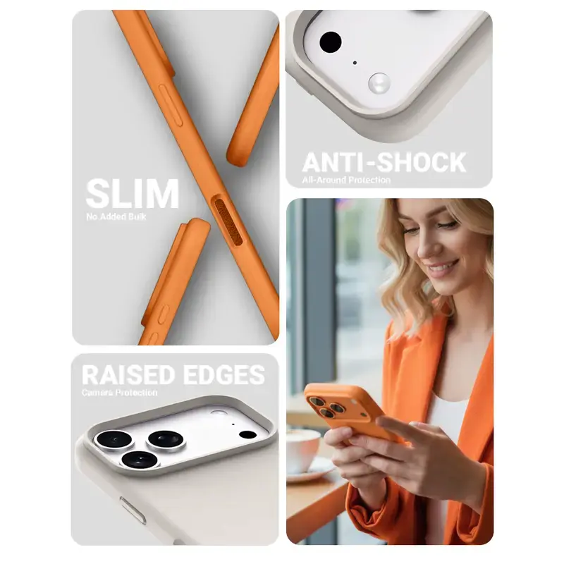 Crong Color Cover Magnetische Hülle für iPhone 17 Pro Max Stone