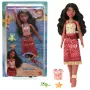 Disney Vaiana 2 Spielzeug, Schwimmende Tautai Vaiana Modepuppe mit 2 Zubehörteilen & farbwechselndem Oberteil