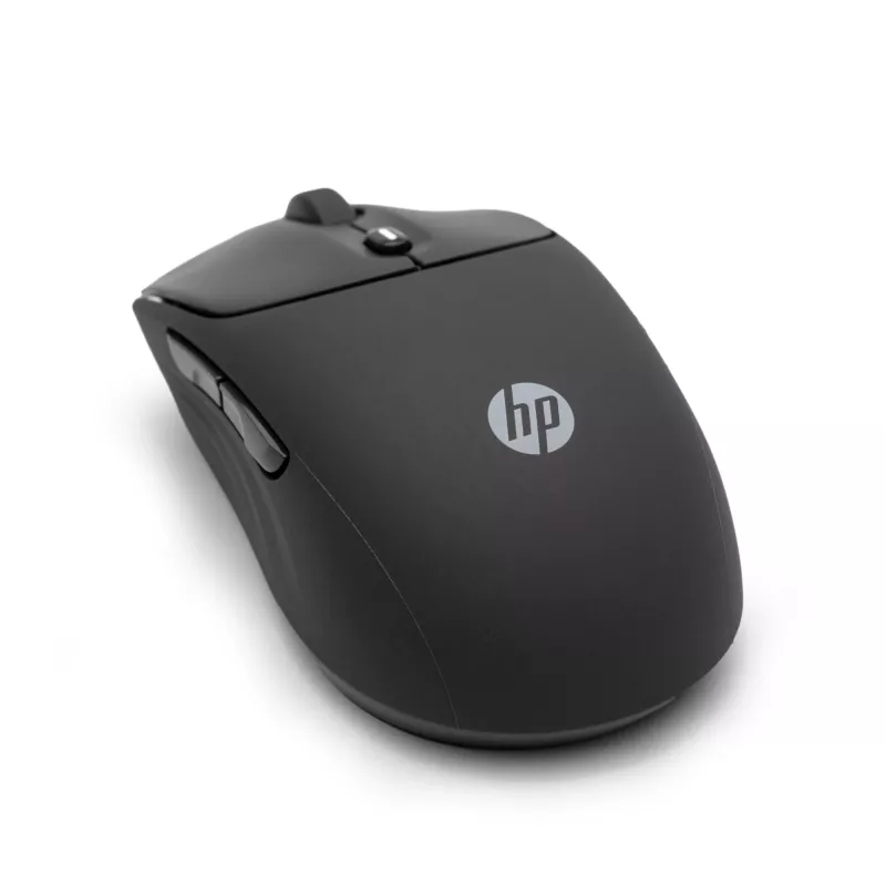 HP 400 Quiet Schwarz Wireless Maus, beidhändig, RF Wireless + Bluetooth, 6000 DPI, Schwarz