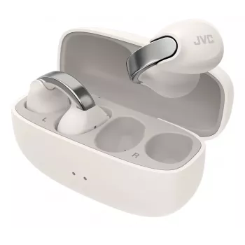 JVC HA-NP1T Headset True Wireless Stereo (TWS) Ear-Clip-On Anrufe/Musik USB Typ-C Bluetooth Silber, Weiß