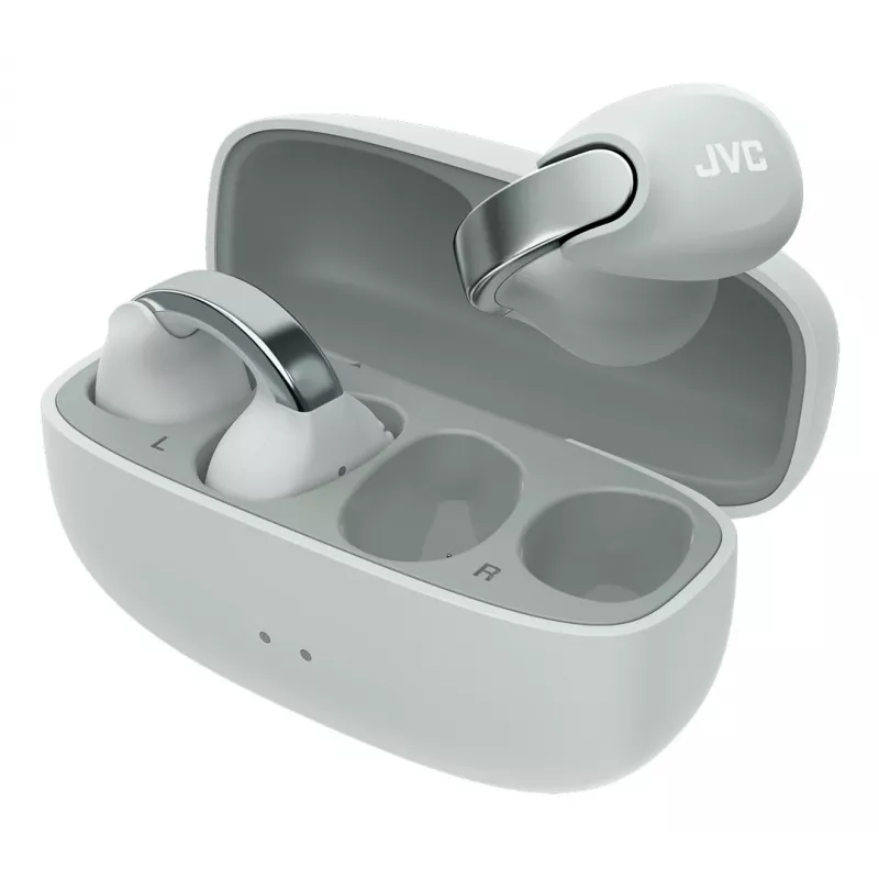 JVC HA-NP1T Headset True Wireless Stereo (TWS) Ear-Clip-On Anrufe/Musik USB Type-C Bluetooth Grau, Silber