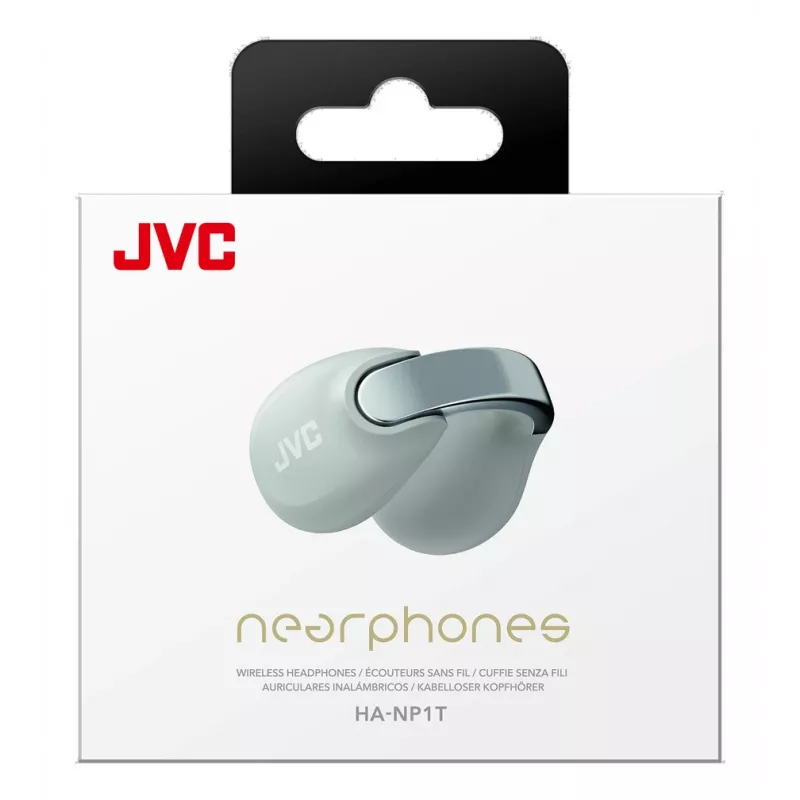 JVC HA-NP1T Headset True Wireless Stereo (TWS) Ear-Clip-On Anrufe/Musik USB Type-C Bluetooth Grau, Silber
