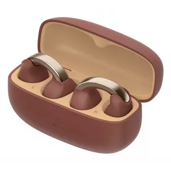 JVC HA-NP1T Headset True Wireless Stereo (TWS) Ohrclip-Anrufe/Musik USB Typ-C Bluetooth Braun, Silber