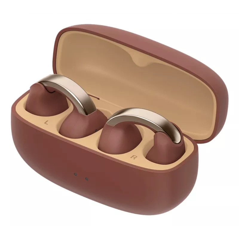JVC HA-NP1T Headset True Wireless Stereo (TWS) Ohrclip-Anrufe/Musik USB Typ-C Bluetooth Braun, Silber