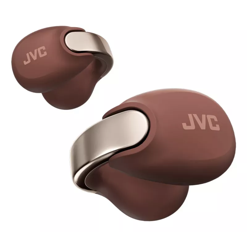 JVC HA-NP1T Headset True Wireless Stereo (TWS) Ohrclip-Anrufe/Musik USB Typ-C Bluetooth Braun, Silber