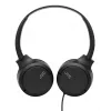 Headset JVC HA-S33UC binaural kabelgebunden mit Kopfbügel, 2 Treiber 29,7 mm, 20–20000 Hz, 1,2 m Kabel, Inline-Mikrofon, schwarz