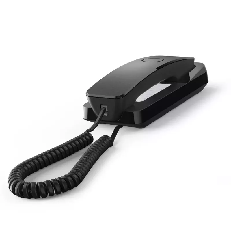 Analoges Telefon Gigaset DESK 200 mit kabelgebundenem Hörer, schwarz