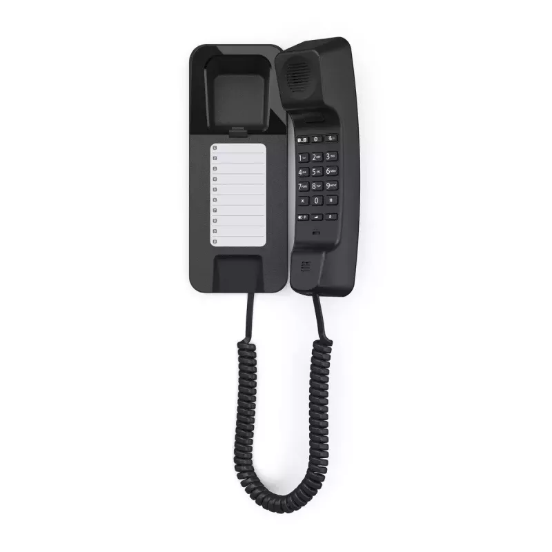 Analoges Telefon Gigaset DESK 200 mit kabelgebundenem Hörer, schwarz