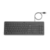HP 150 kabelgebundene Tastatur, Full-Size (100 %), kabelgebunden, USB, mechanisch, QWERTY, Schwarz