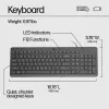 HP 150 kabelgebundene Tastatur, Full-Size (100 %), kabelgebunden, USB, mechanisch, QWERTY, Schwarz