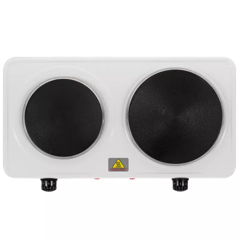 Elektrokochplatte Adler AD 6520, 2 Kochzonen, weiß