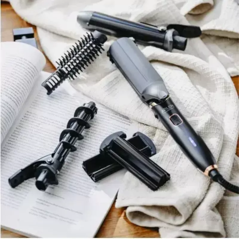 Haarstyling-Set Adler AD 2028 5-in-1 – vielseitige Aufsätze zum Trocknen, Locken und Glätten