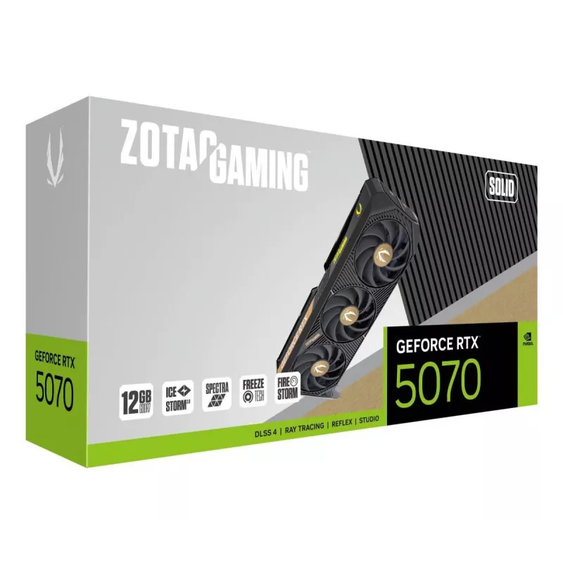ZOTAC Grafikkarte - GeForce RTX 5070 - 12 GB GDDR7 - ZT-B50700D-10P
