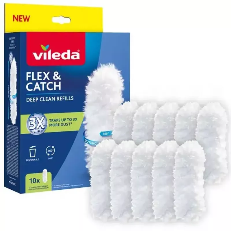 Staubwedel-Nachfüllset VILEDA Flex&Catch 177662 – 10 Ersatzeinsätze