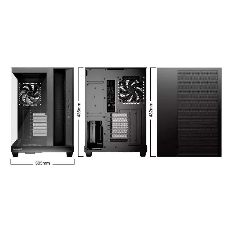 PC-Gehäuse be quiet! Light Base 500 Midi Tower Schwarz