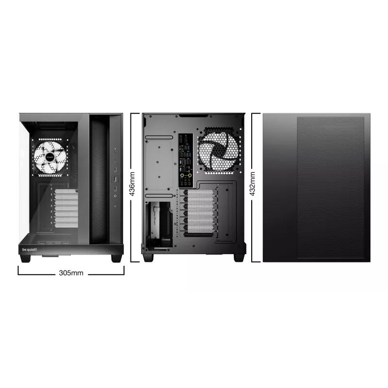 PC-Gehäuse be quiet! Light Base 500 LX Schwarz Midi Tower ATX 3x 120mm Lüfter