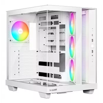 PC-Gehäuse be quiet Light Base 500 LX White Midi Tower ATX/PS2-Netzteilunterstützung 3x120 mm vorne 1x120 mm hinten unterstützt 2,5/3,5-Zoll-Laufwerke 305×436×432 mm