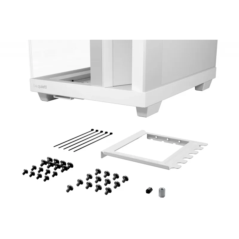 PC-Gehäuse be quiet Light Base 500 LX White Midi Tower ATX/PS2-Netzteilunterstützung 3x120 mm vorne 1x120 mm hinten unterstützt 2,5/3,5-Zoll-Laufwerke 305×436×432 mm