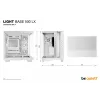 PC-Gehäuse be quiet Light Base 500 LX White Midi Tower ATX/PS2-Netzteilunterstützung 3x120 mm vorne 1x120 mm hinten unterstützt 2,5/3,5-Zoll-Laufwerke 305×436×432 mm