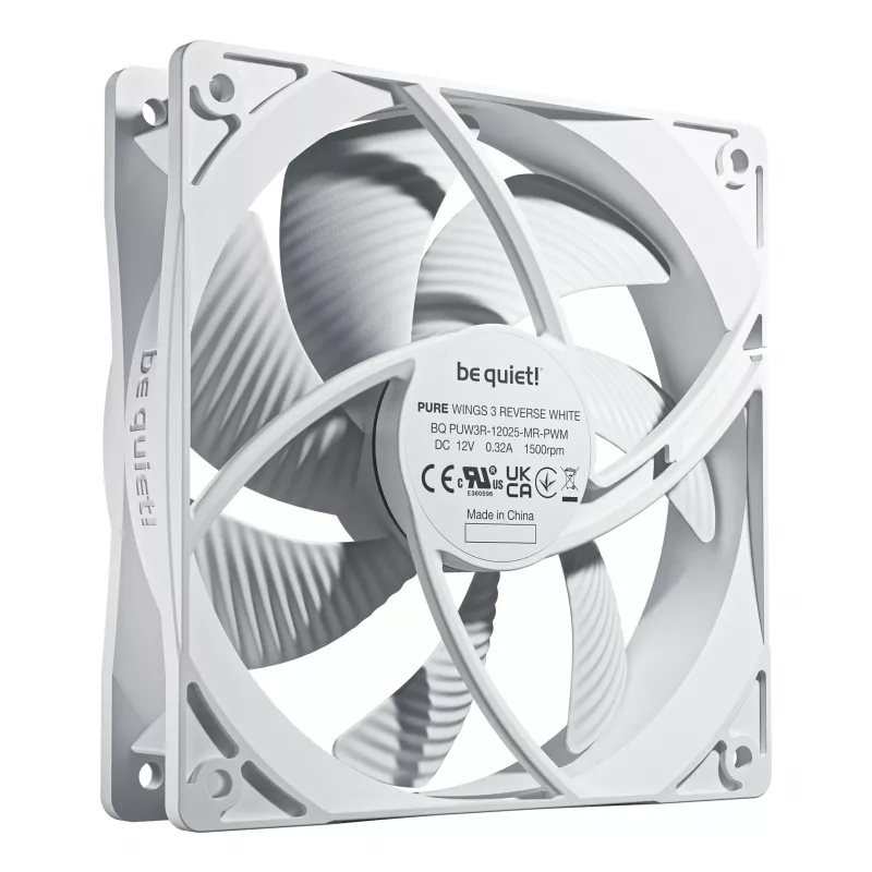 be quiet! Pure Wings 3 120mm | PWM Reverse Weiß 3er-Pack