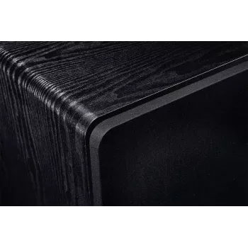 Aktiver Subwoofer Magnat Alpha RS12 — 12-Zoll-Treiber, 120 W RMS, 20–200 Hz, Klasse D, schwarz