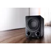 Aktiver Subwoofer Magnat Alpha RS12 — 12-Zoll-Treiber, 120 W RMS, 20–200 Hz, Klasse D, schwarz