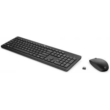 HP 230 Wireless-Maus-und-Tastatur-Kombination, Full-Size (100%), Wireless, RF Wireless, Membran, Schwarz, Maus enthalten
