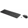 HP 230 Wireless-Maus-und-Tastatur-Kombination, Full-Size (100%), Wireless, RF Wireless, Membran, Schwarz, Maus enthalten