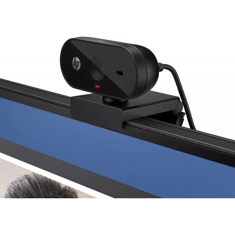 HP 320 FHD Webcam, 1920 x 1080 Pixel, Full HD, 30 fps, Home, USB, Schwarz