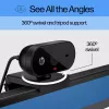 HP 320 FHD Webcam, 1920 x 1080 Pixel, Full HD, 30 fps, Home, USB, Schwarz