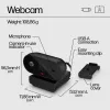 HP 320 FHD Webcam, 1920 x 1080 Pixel, Full HD, 30 fps, Home, USB, Schwarz