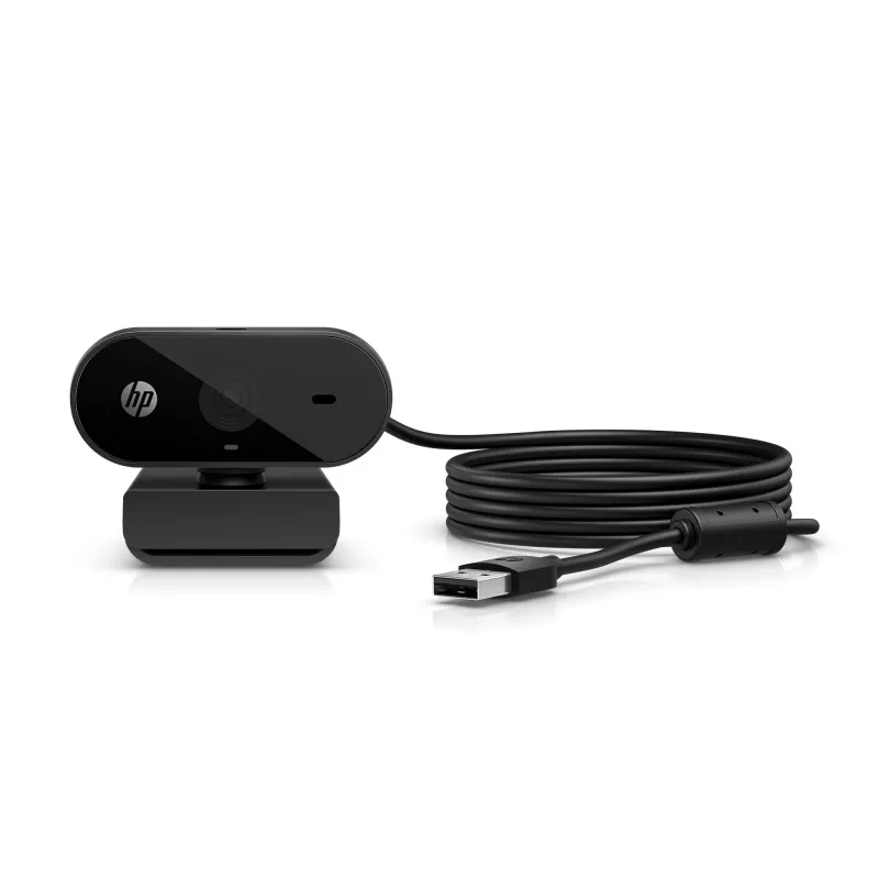 HP 320 FHD Webcam, 1920 x 1080 Pixel, Full HD, 30 fps, Home, USB, Schwarz