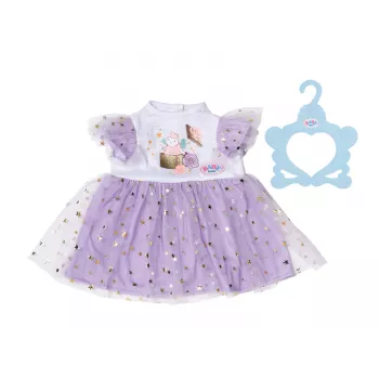 Puppenkleid ZAPF BABY born Lila Tutu-Kleid für 43 cm Puppen, Stoff, mehrfarbig, faltbar, Alter 3+