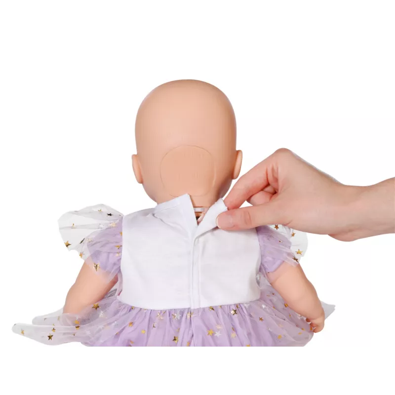 Puppenkleid ZAPF BABY born Lila Tutu-Kleid für 43 cm Puppen, Stoff, mehrfarbig, faltbar, Alter 3+