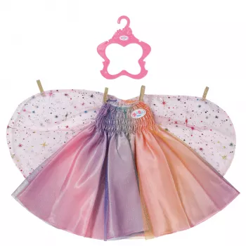 Puppenkleid ZAPF BABY born Rainbow-Nachthemd für 3–12 Jahre, Textil, mehrfarbig, faltbar