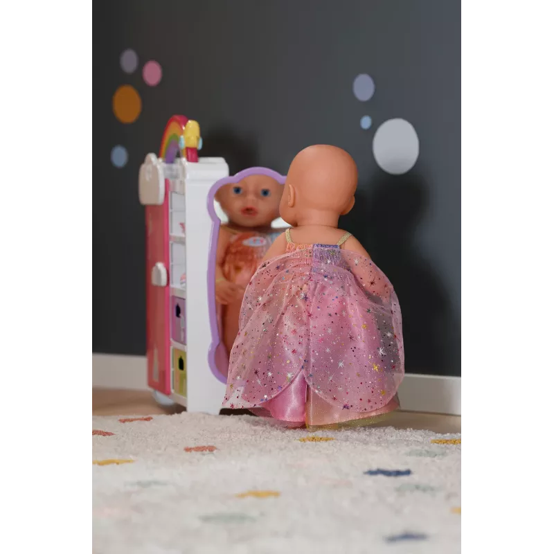 Puppenkleid ZAPF BABY born Rainbow-Nachthemd für 3–12 Jahre, Textil, mehrfarbig, faltbar