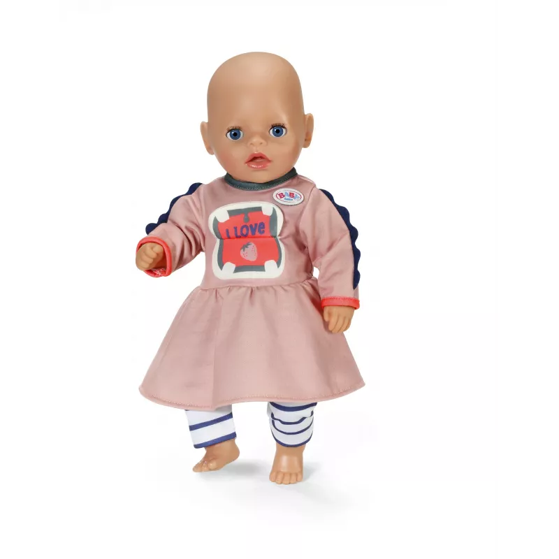 Puppenkleid ZAPF BABY born Kleid Dschungel für 36 cm Puppen, mehrfarbig, faltbar, ab 1 Jahr