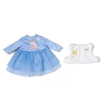 Puppenkleid ZAPF BABY born Winterkleid für 36 cm Puppen, mehrfarbig, faltbar, Alter 1+