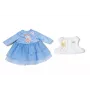 Puppenkleid ZAPF BABY born Winterkleid für 36 cm Puppen, mehrfarbig, faltbar, Alter 1+