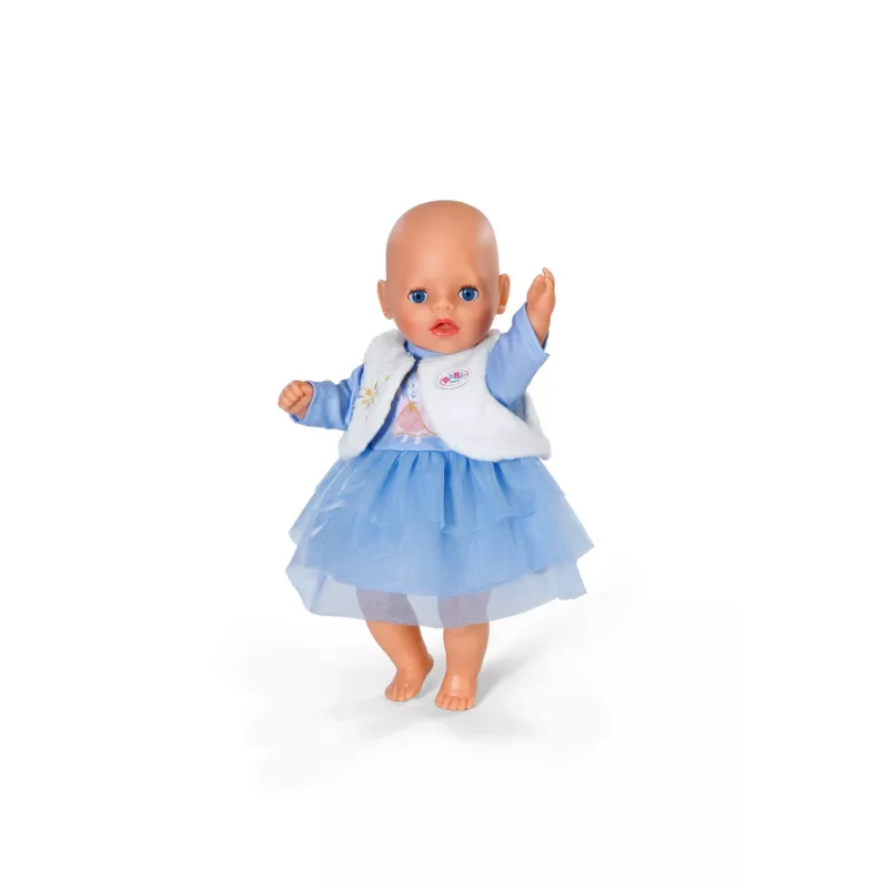 Puppenkleid ZAPF BABY born Winterkleid für 36 cm Puppen, mehrfarbig, faltbar, Alter 1+