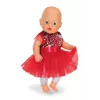 Puppenkleid ZAPF BABY born Xmas Dress für 43 cm Puppen, Textil, mehrfarbig, faltbar, Alter 3–12