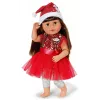 Puppenkleid ZAPF BABY born Xmas Dress für 43 cm Puppen, Textil, mehrfarbig, faltbar, Alter 3–12