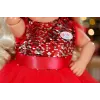 Puppenkleid ZAPF BABY born Xmas Dress für 43 cm Puppen, Textil, mehrfarbig, faltbar, Alter 3–12