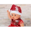Puppenkleid ZAPF BABY born Xmas Dress für 43 cm Puppen, Textil, mehrfarbig, faltbar, Alter 3–12