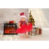 Puppenkleid ZAPF BABY born Xmas Dress für 43 cm Puppen, Textil, mehrfarbig, faltbar, Alter 3–12