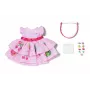 Puppenkleid ZAPF BABY born Kleid mit Pinplay für 43 cm Puppe, mehrfarbig, faltbar, Alter 3+