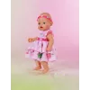 Puppenkleid ZAPF BABY born Kleid mit Pinplay für 43 cm Puppe, mehrfarbig, faltbar, Alter 3+